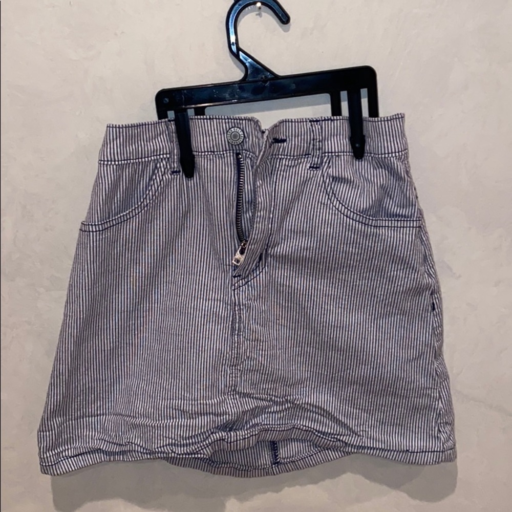 Brandy Melville Pinstripe Mini Skirt